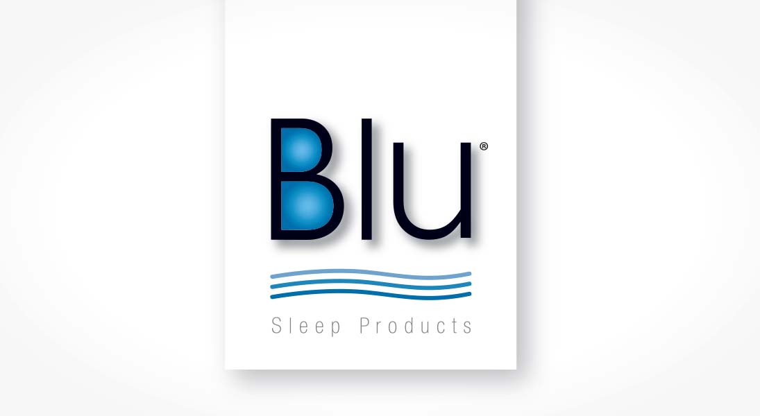 logo Blu sleep products - logo stationery conception design graphism laval energik