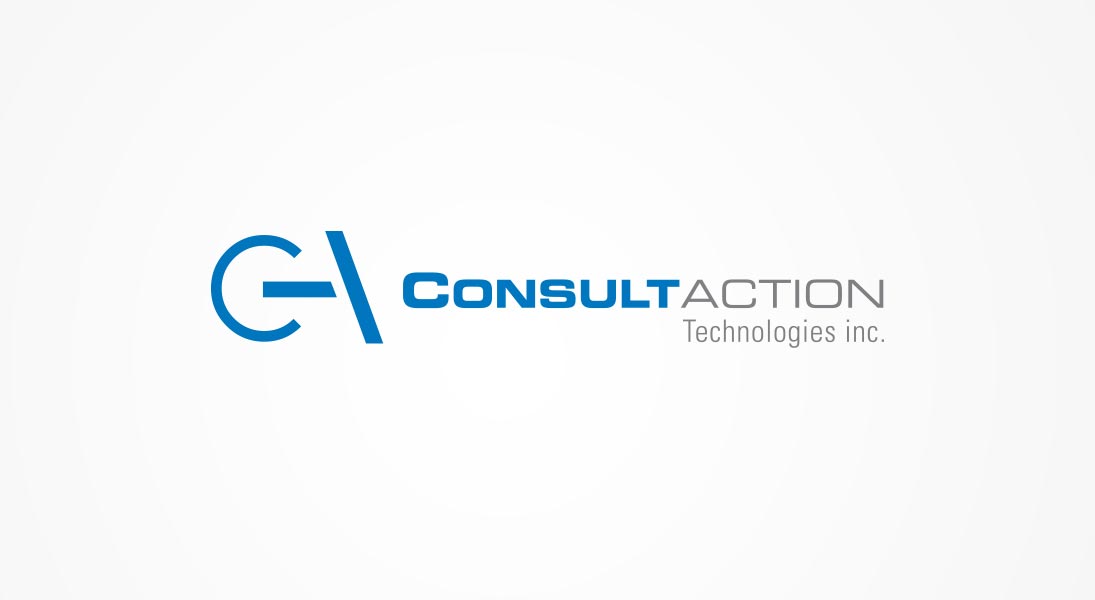 logo consultaction - technology action logo stationery conception design graphism laval energik