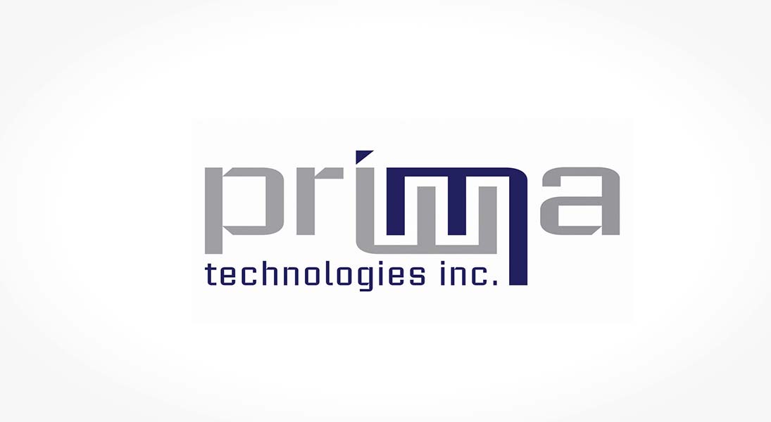 logo Prima technologies - data processing service logo stationery conception design graphism laval energik